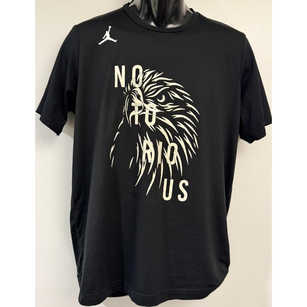Jordan Shirt Mens M Black Notorious Lion Graphic Dri-FIT T-Shirt Basketball